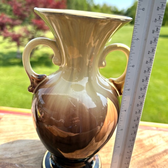 Set of2 MidCentury Bay Keramik West German Vintage Brown Pottery Ceramic Vases - Picture 2 of 12